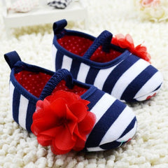 Lovely Baby Elastic Shoes Flower Decor